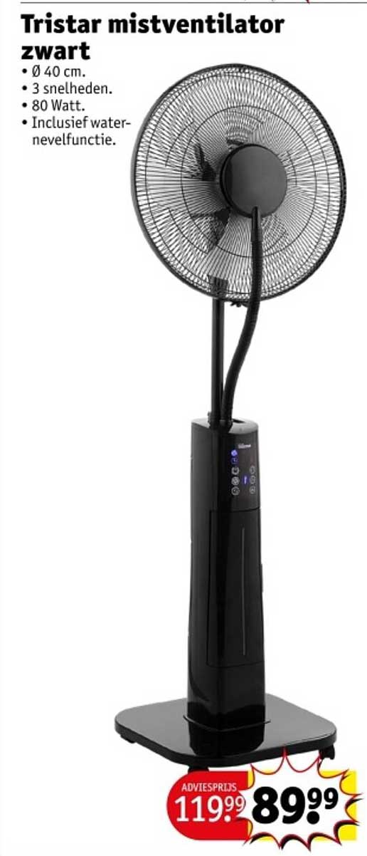 Tristar mistventilator zwart