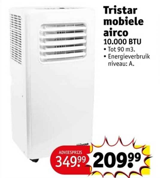 Tristar mobiele airco 10.000 BTU