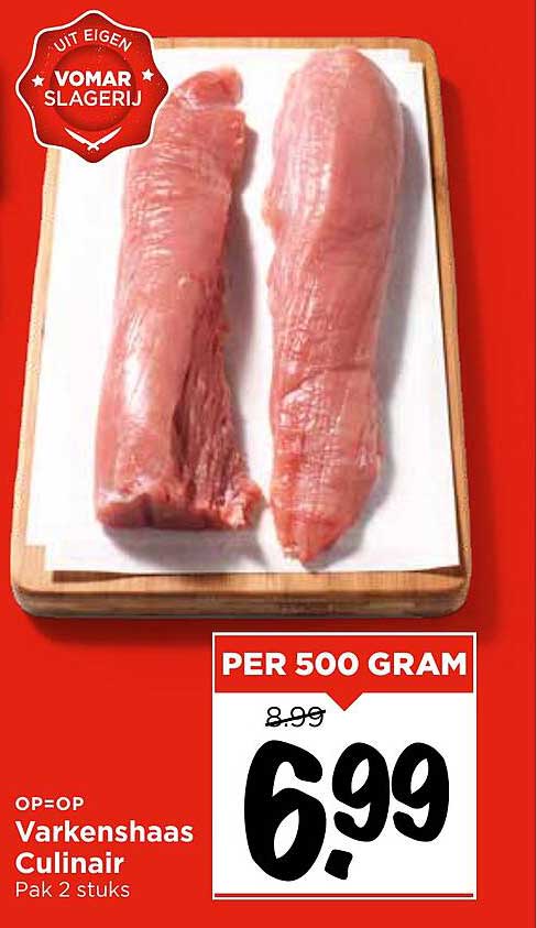Varkenshaas Culinair Pak 2 stuks