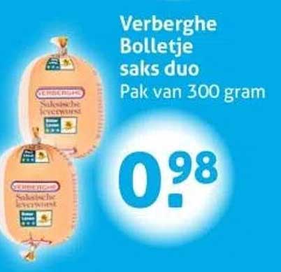 Verberghe Bolletje saks duo Pak van 300 gram