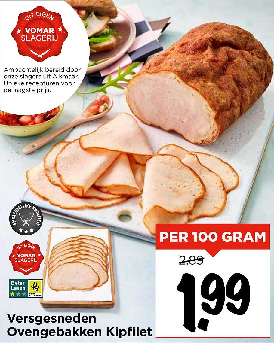 Versgesneden Ovengebakken Kipfilet