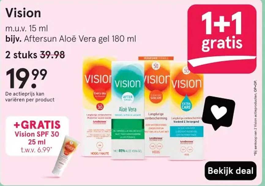 Vision 1+1 gratis
