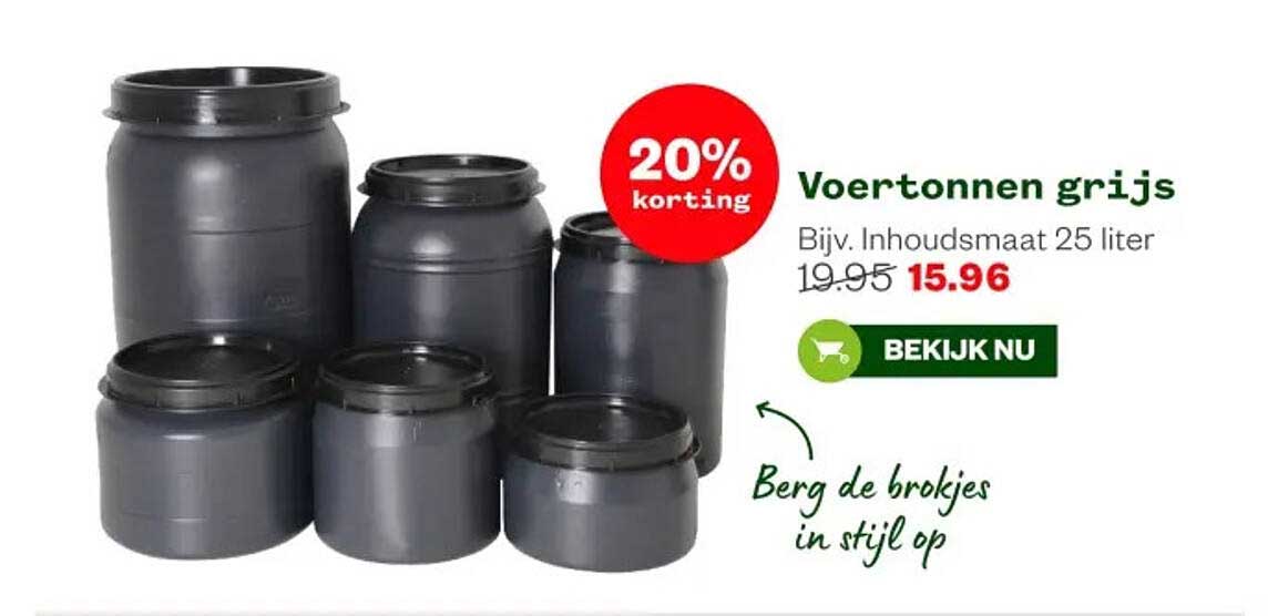 Voertonnen grijs