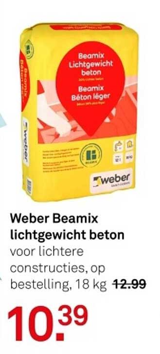 Weber Beamix lichtgewicht beton