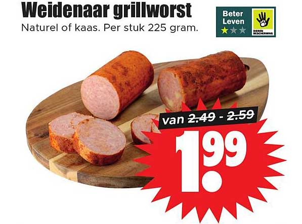 Weidenaar grillworst