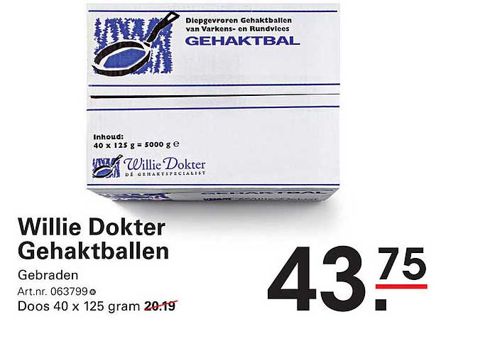 Willie Dokter Gehaktballen