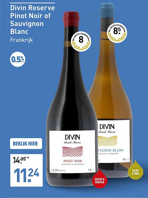 Divin Reserve Pinot Noir of Sauvignon Blanc Frankrijk