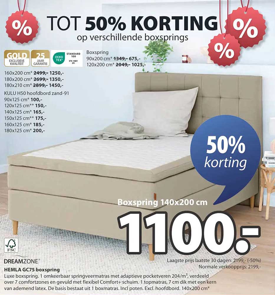 Boxspring 140x200 cm