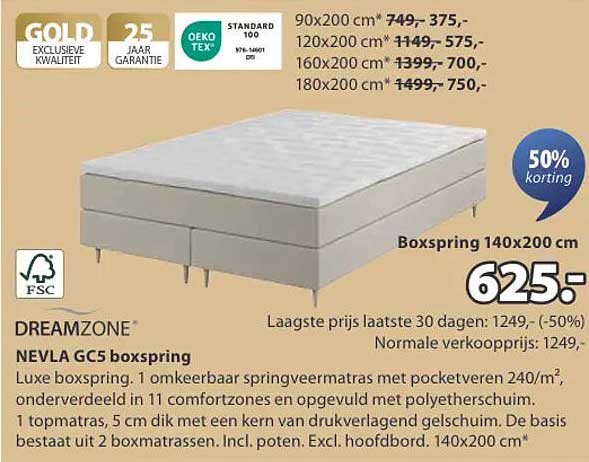 DREAMZONE NEVLA GCS5 boxspring