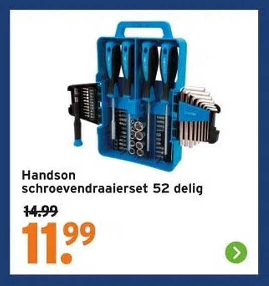 Handson schroevendraaierset 52 delig