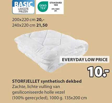 STORFJELLET synthetisch dekbed