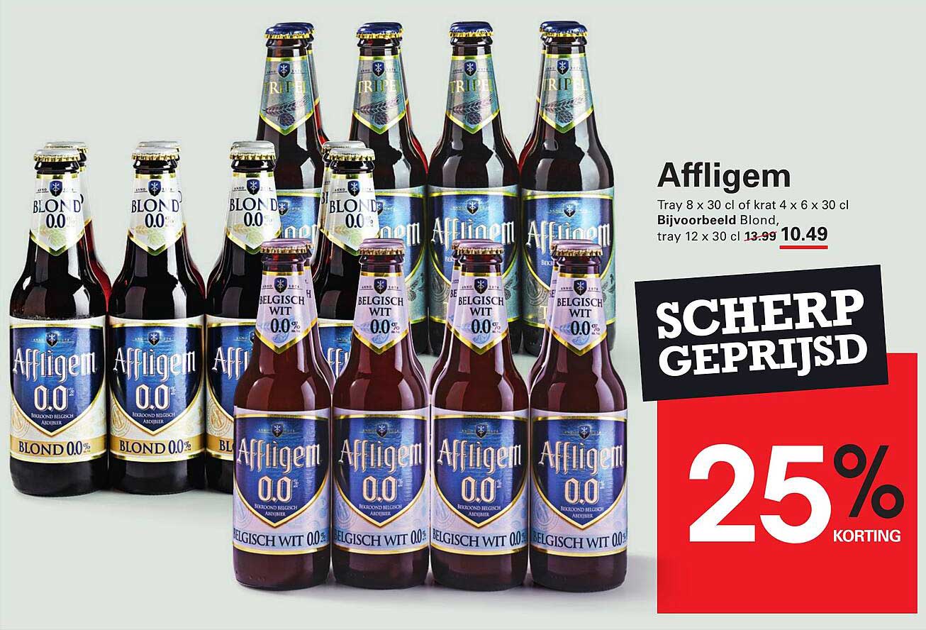Affligem 25% korting