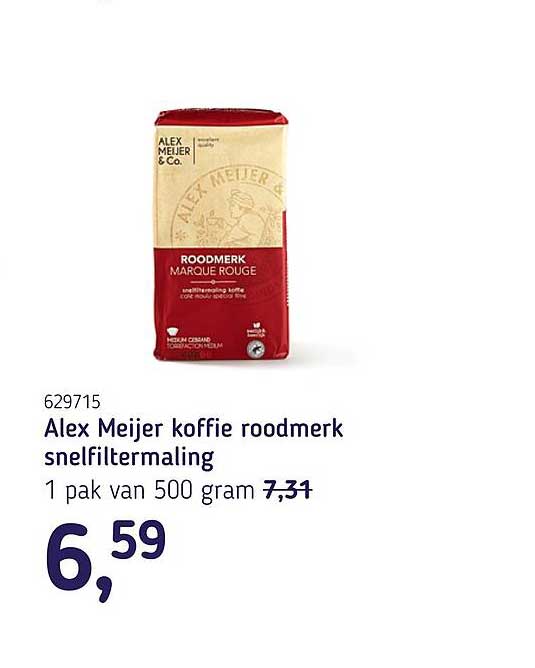 Alex Meijer koffie roodmerk snelfiltermaling