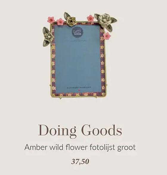 Amber wild flower fotolijst groot