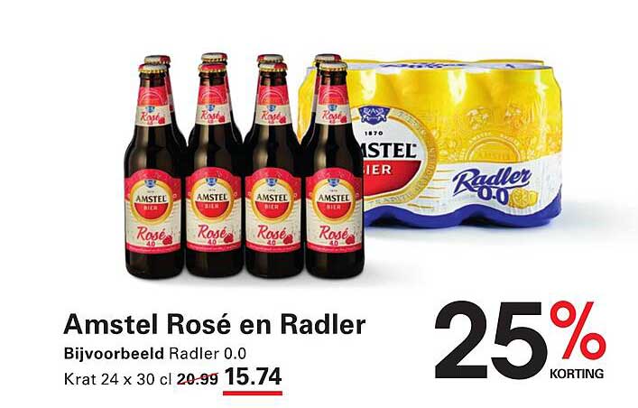 Amstel Rosé en Radler