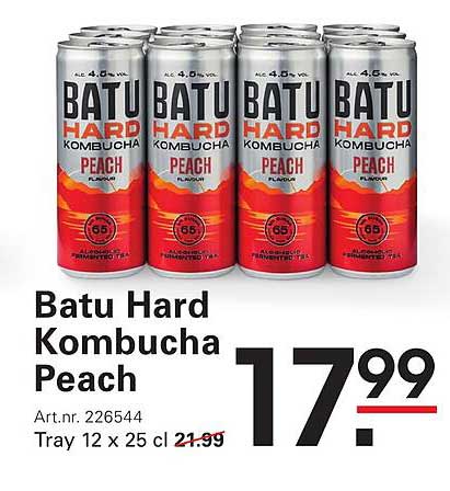 Batu Hard Kombucha Peach