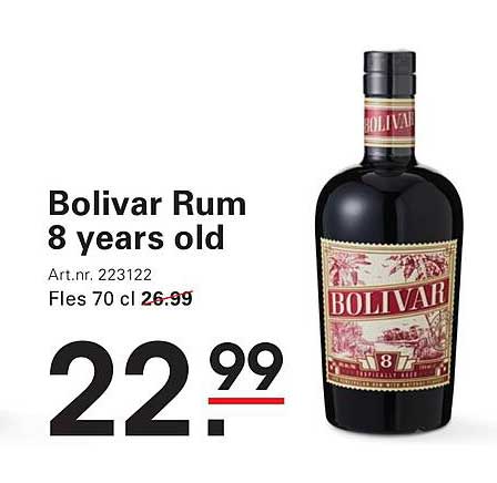 Bolivar Rum 8 years old