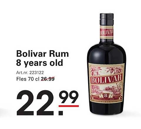 Bolivar Rum 8 years old