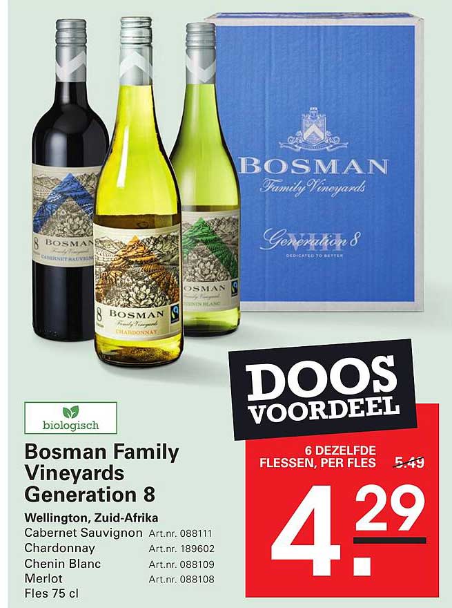 Bosman Family Vineyards Generation 8