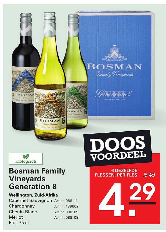 Bosman Family Vineyards Generation 8