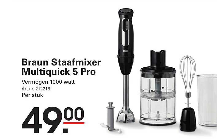 Braun Staafmixer Multiquick 5 Pro