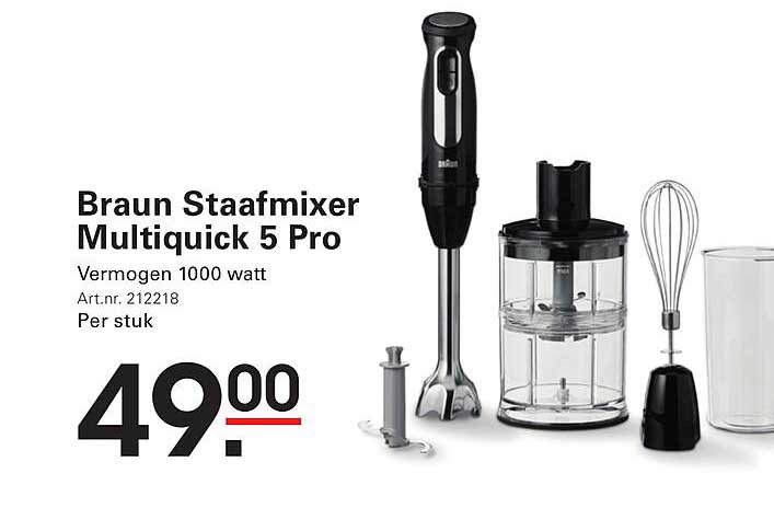 Braun Staafmixer Multiquick 5 Pro
