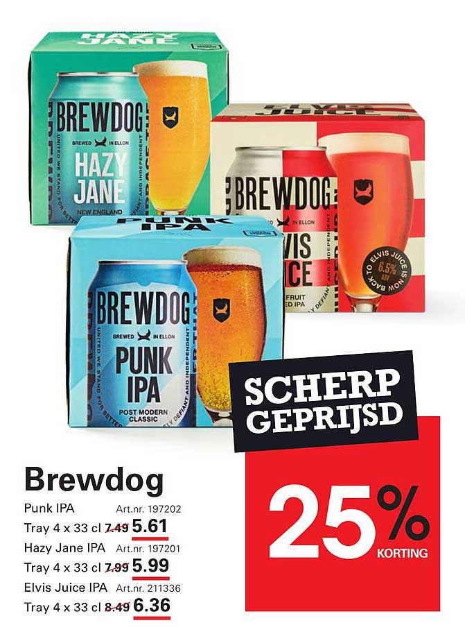 Brewdog Punk IPA 25% korting