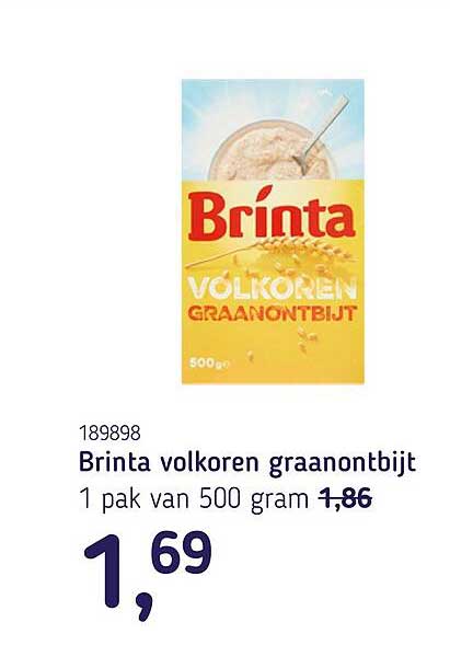 Brinta volkoren graanontbijt