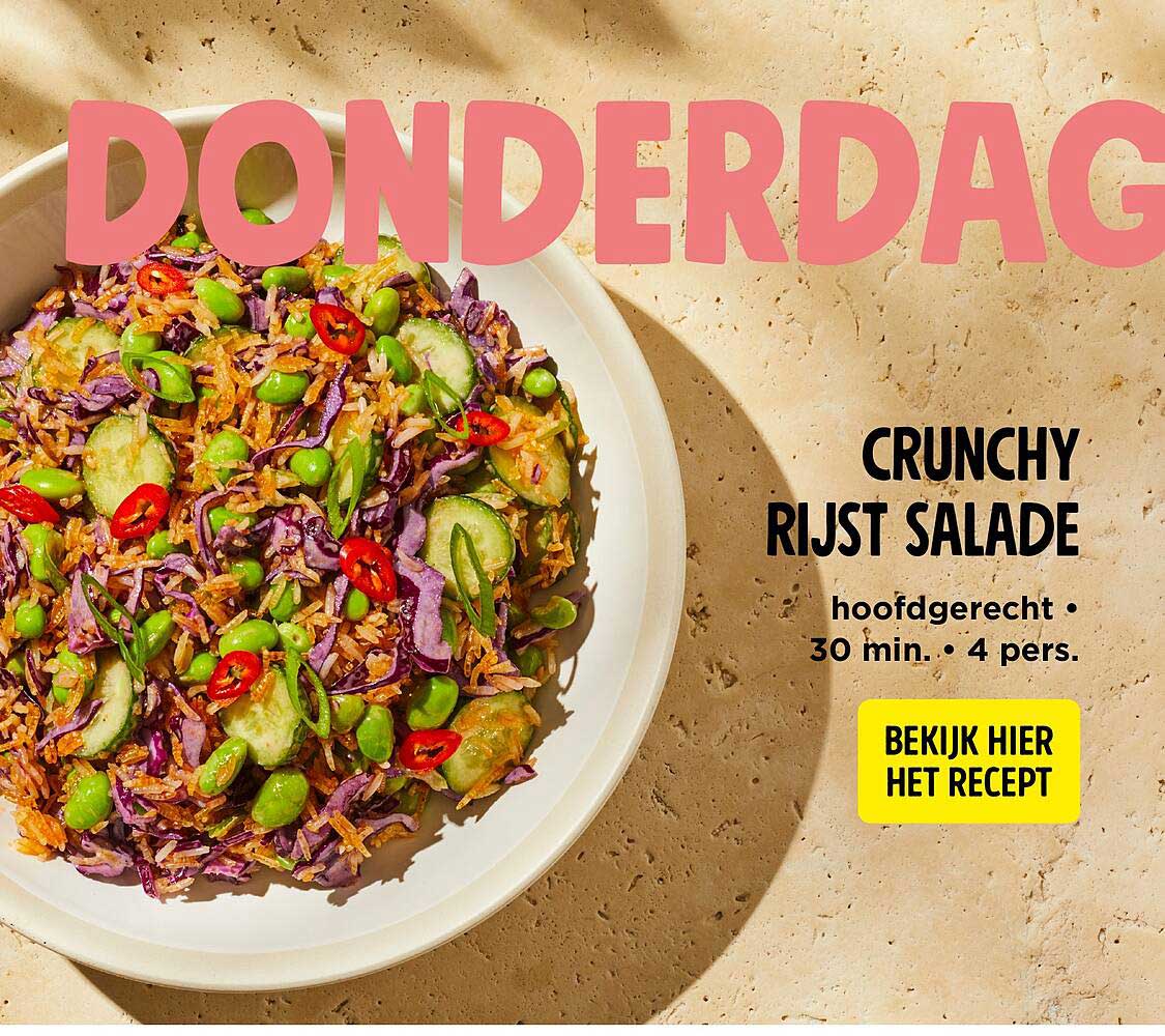 CRUNCHY RIJST SALADE
