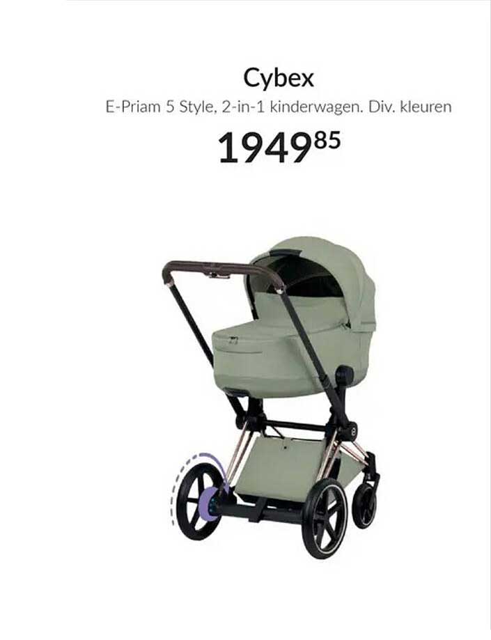 Cybex E-Priam 5 Style, 2-in-1 kinderwagen. Div. kleuren
