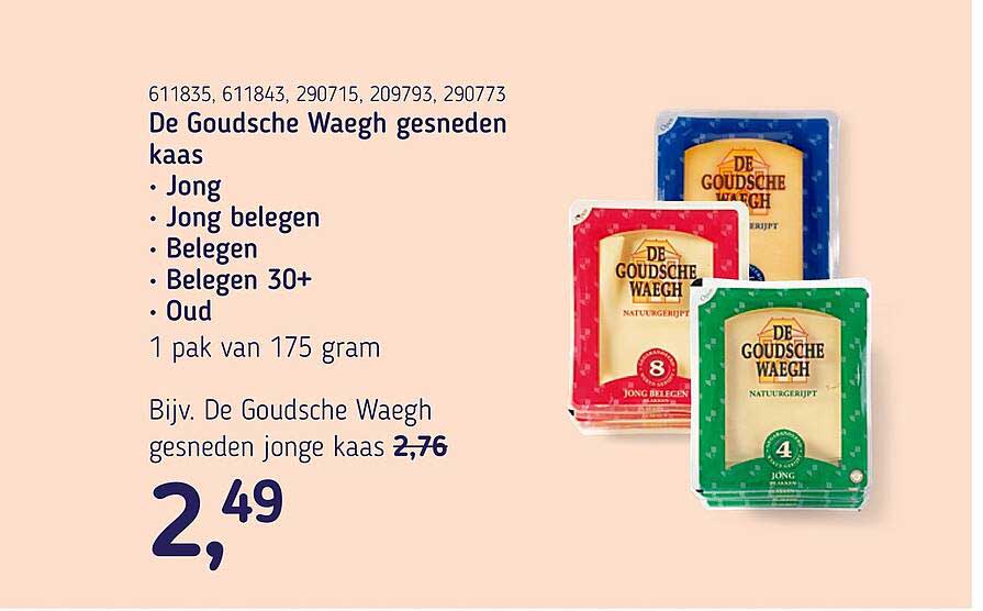 De Goudsche Waech gesneden kaas