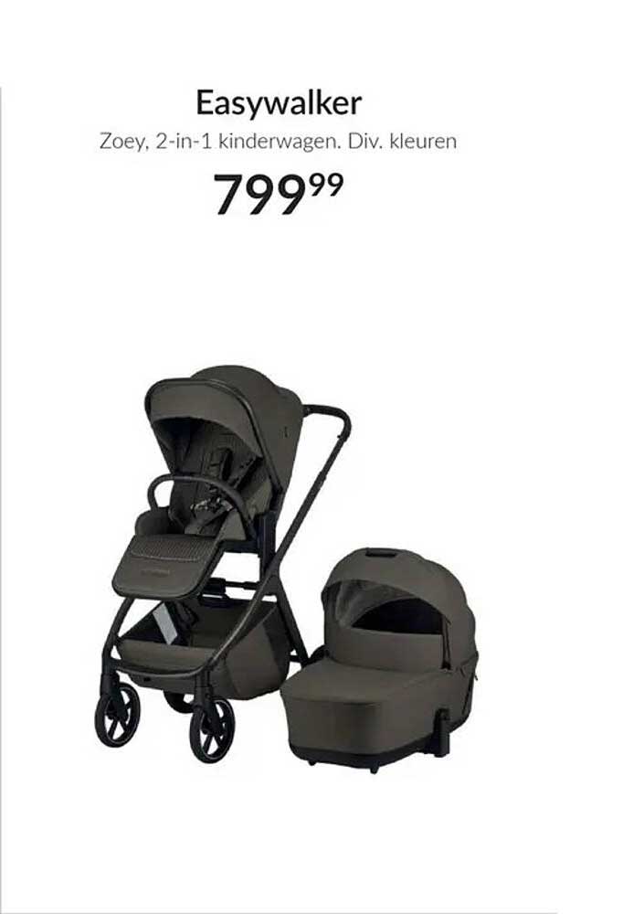 Easywalker Zoey, 2-in-1 kinderwagen. Div. kleuren