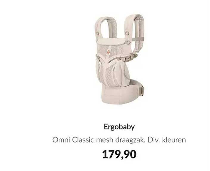 Ergobaby Omni Classic mesh draagzak. Div. kleuren