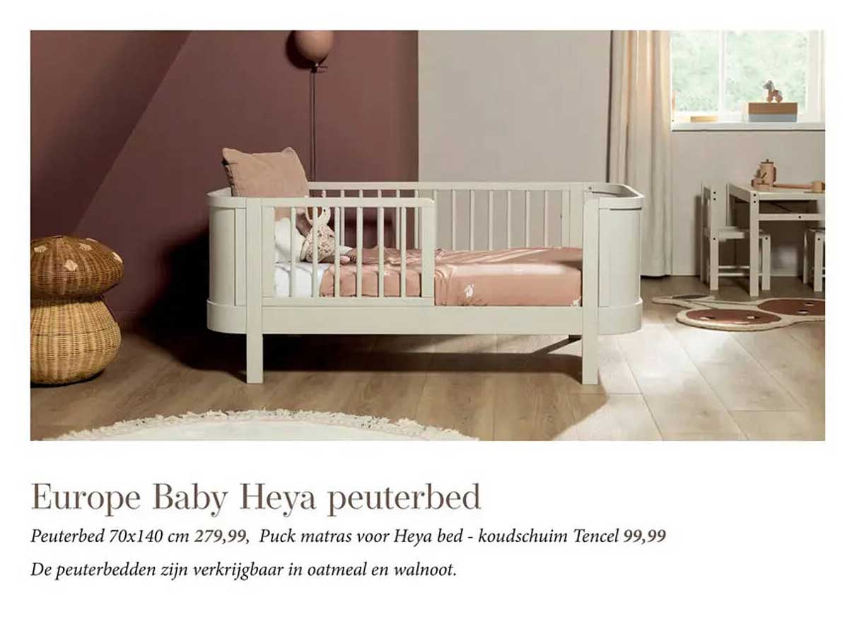 Europe Baby Heya peuterbed