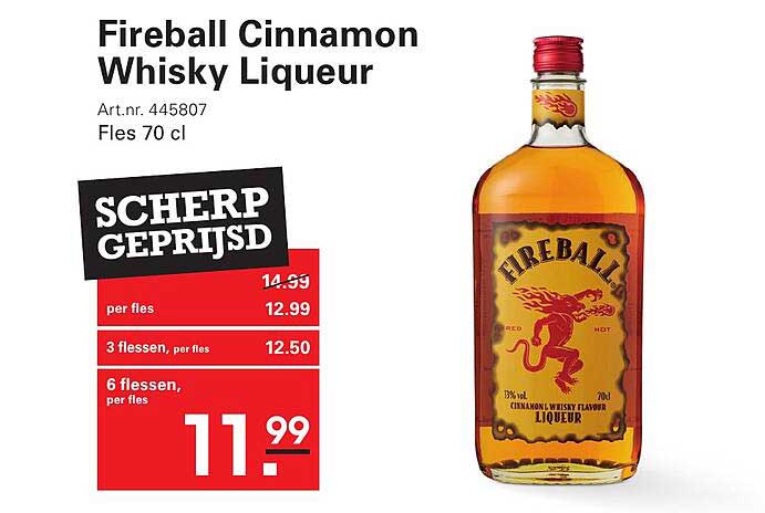 Fireball Cinnamon Whisky Likeur