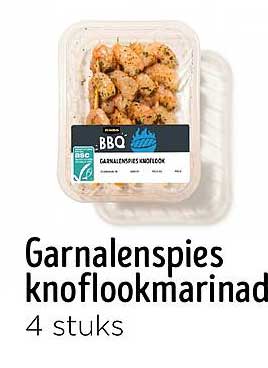 Garnalenspies knoflookmarinade