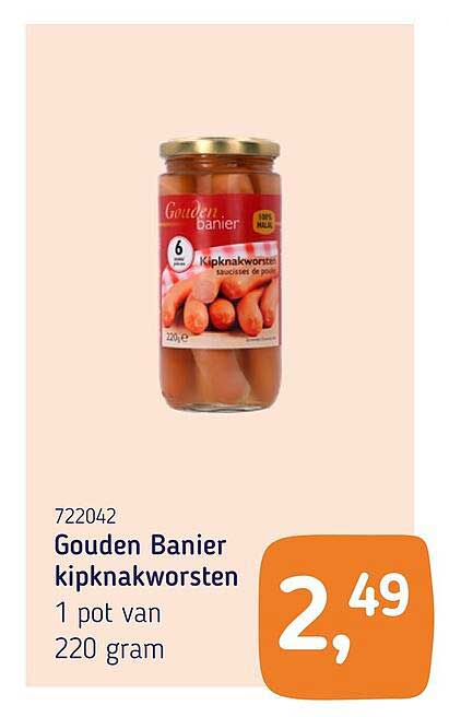 Gouden Banier kipknakworsten
