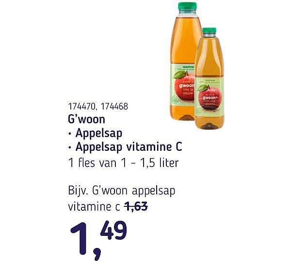 G’woon Appelsap - Appelsap vitamine C