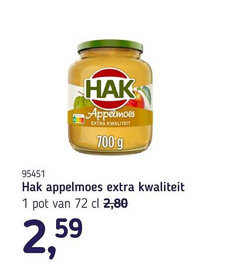 Hak appelmoes extra kwaliteit
