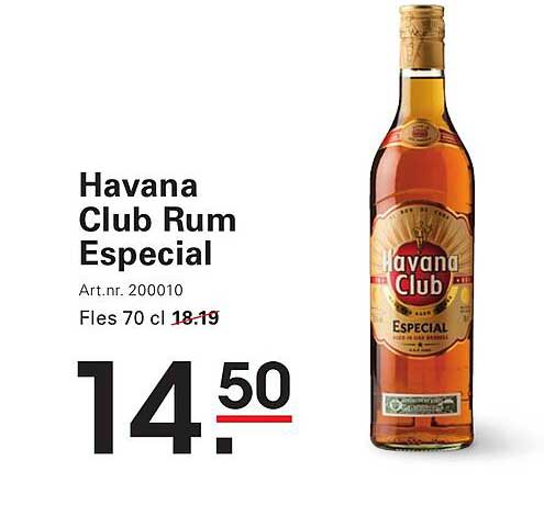 Havana Club Rum Especial