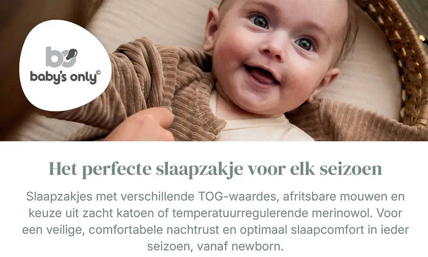 Het perfecte slaapzakje voor elk seizoen