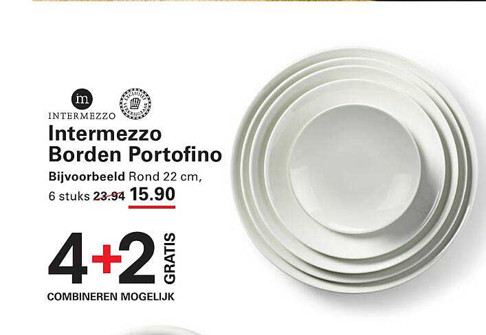 Intermezzo Borden Portofino 4+2 GRATIS