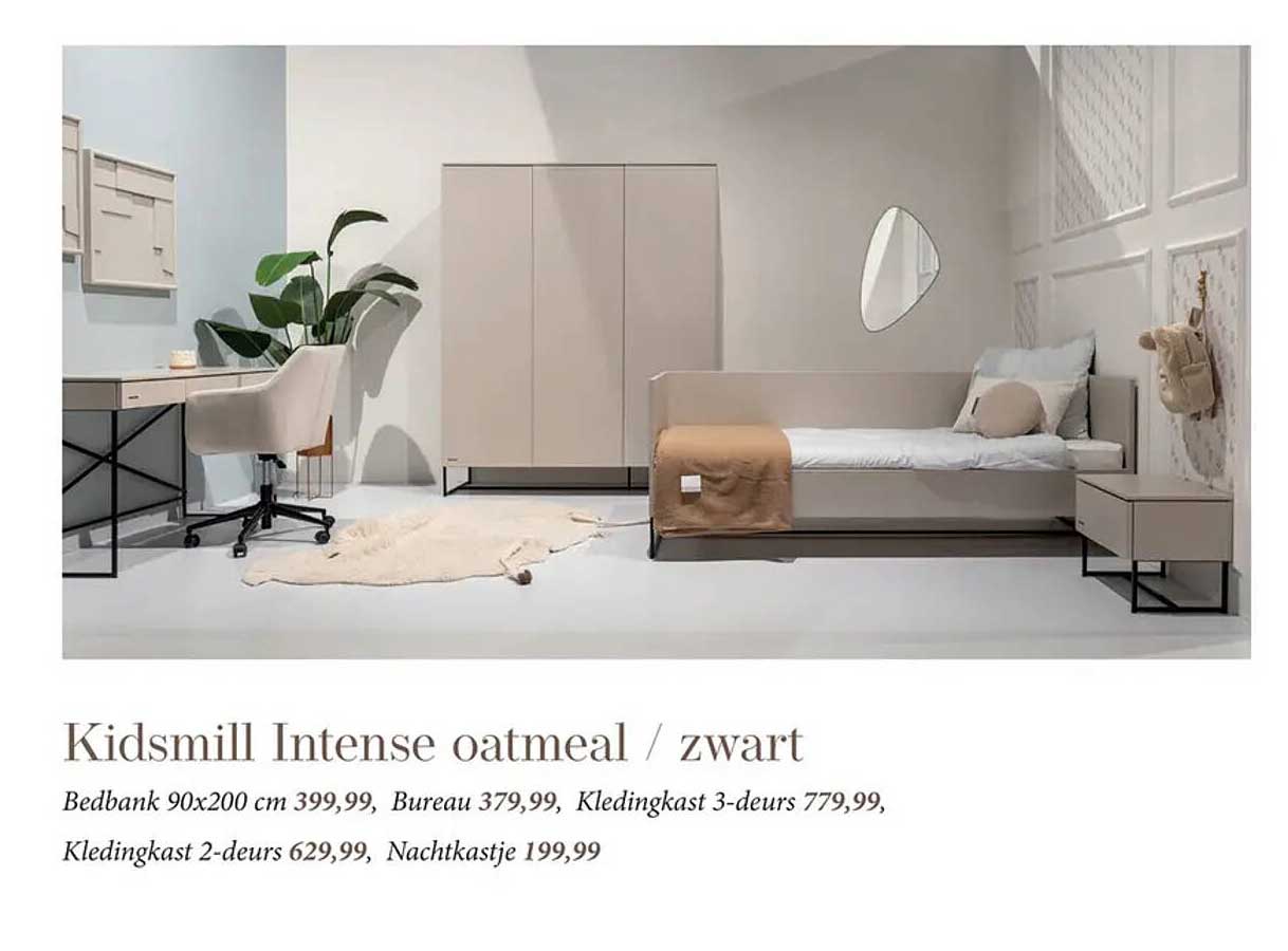 Kidsmill Intense oatmeal / zwart