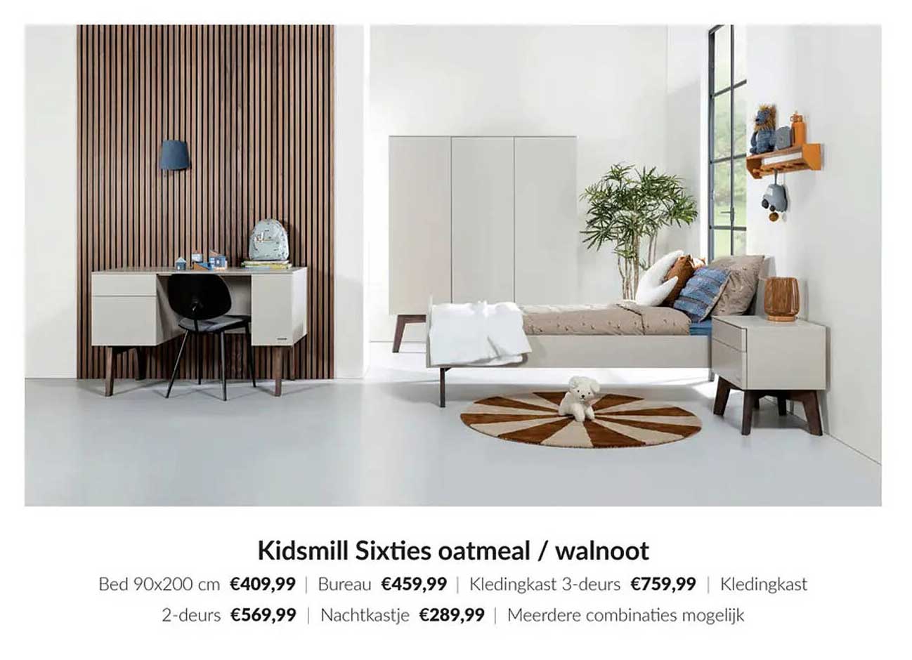 Kidsmill Sixties oatmeal / walnoot