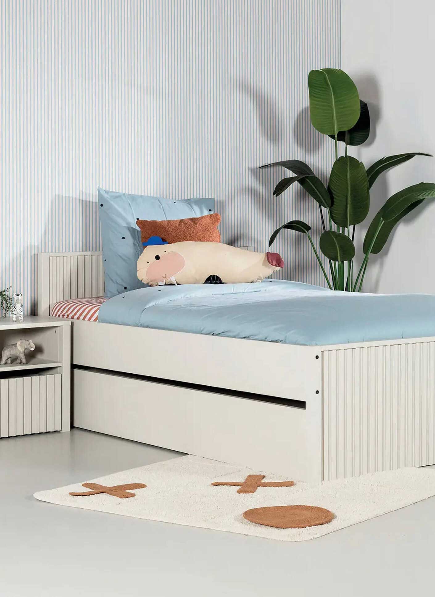 Kinderbed Chambray white