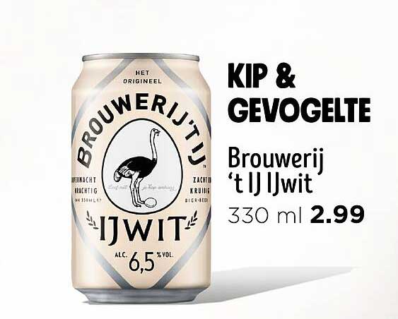 KIP & GEVOELTE Brouwerij 't IJ Ijwit