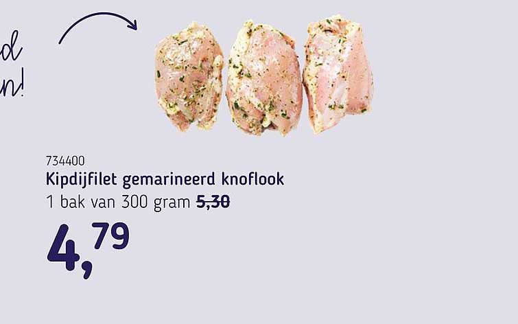 Kipdijfilet gemarineerd knoflook