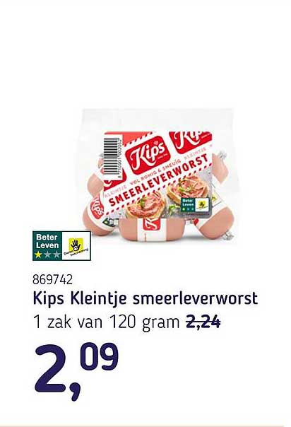 Kips Kleintje smeerleverworst