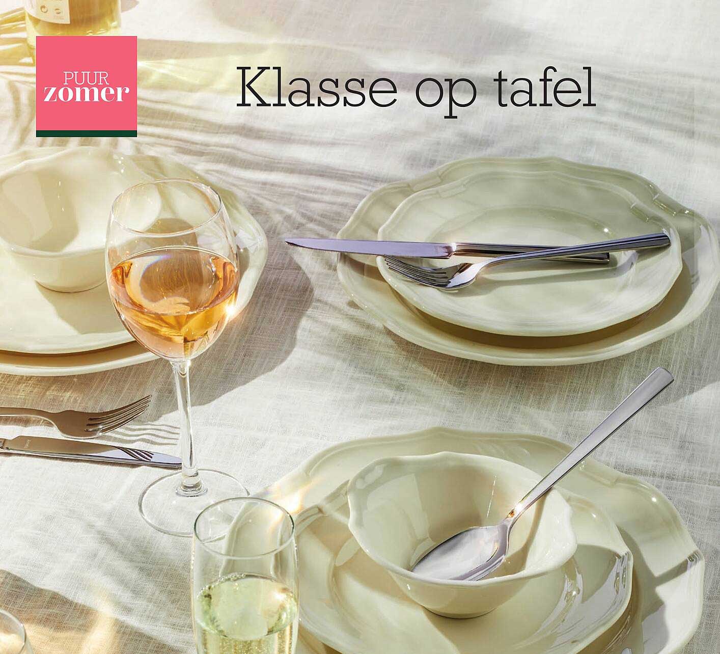 Klasse op tafel