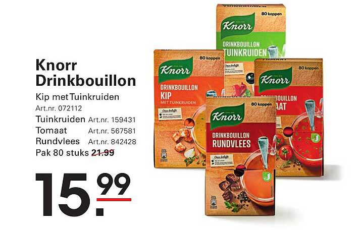 Knorr Drinkbouillon Kip met Tuinkruiden